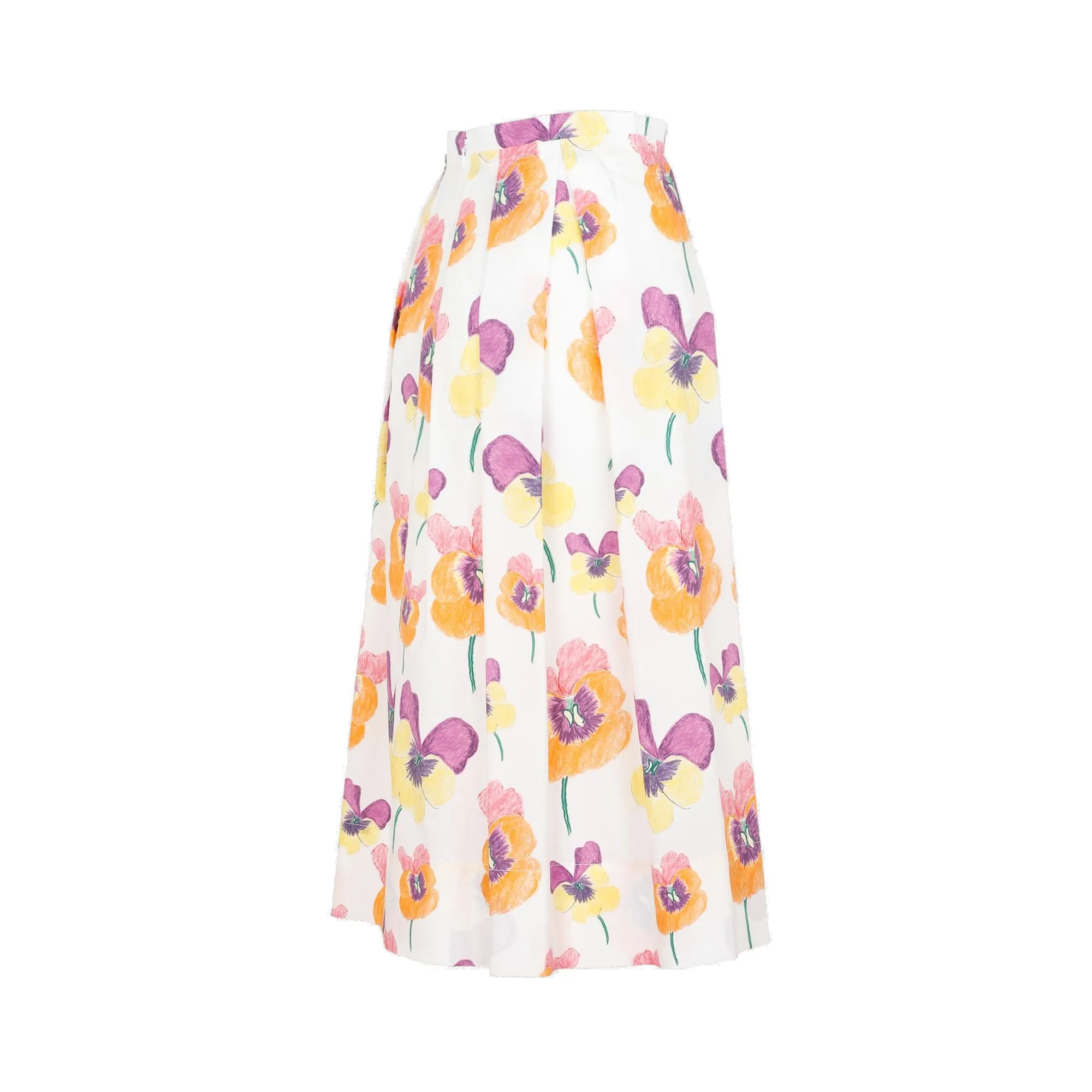 Marni Floral Printed Midi Skirt