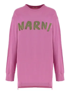 Marni Logo Printed Crewneck T-Shirt