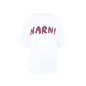 Marni Logo Printed Crewneck T-Shirt