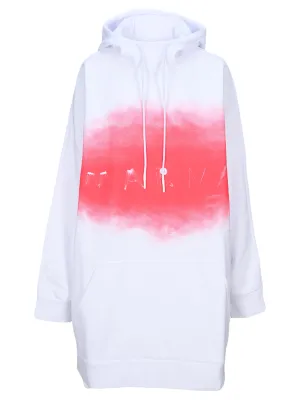 Marni Logo Printed Oversized Hoodie Dress