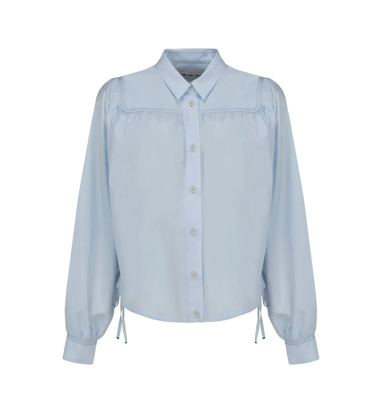Marni Ruched Long-Sleeved Shirt