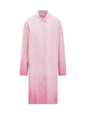 Marni Striped Gradient Effect Long Shirt