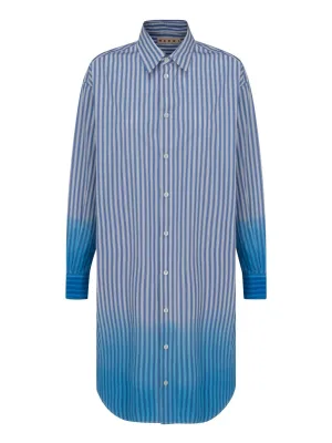Marni Striped Long-Sleeved Shirt Dress
