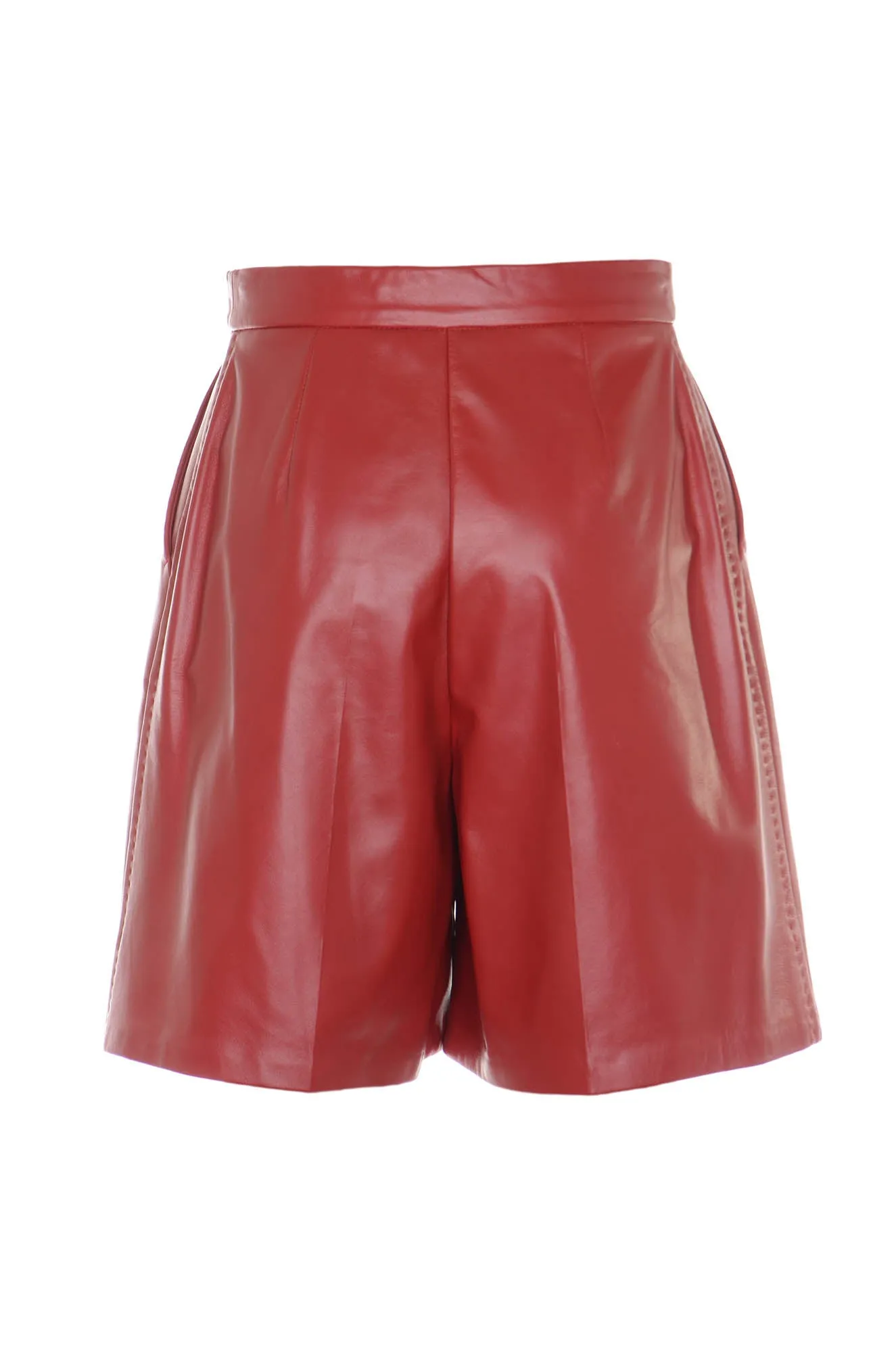 Max Mara Lacuna Leather Shorts