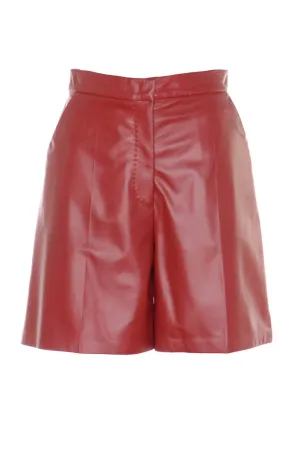 Max Mara Lacuna Leather Shorts