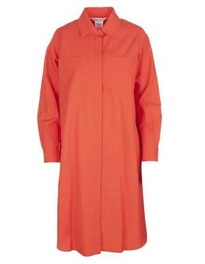 Max Mara Pleat Detailed Shirt Dress