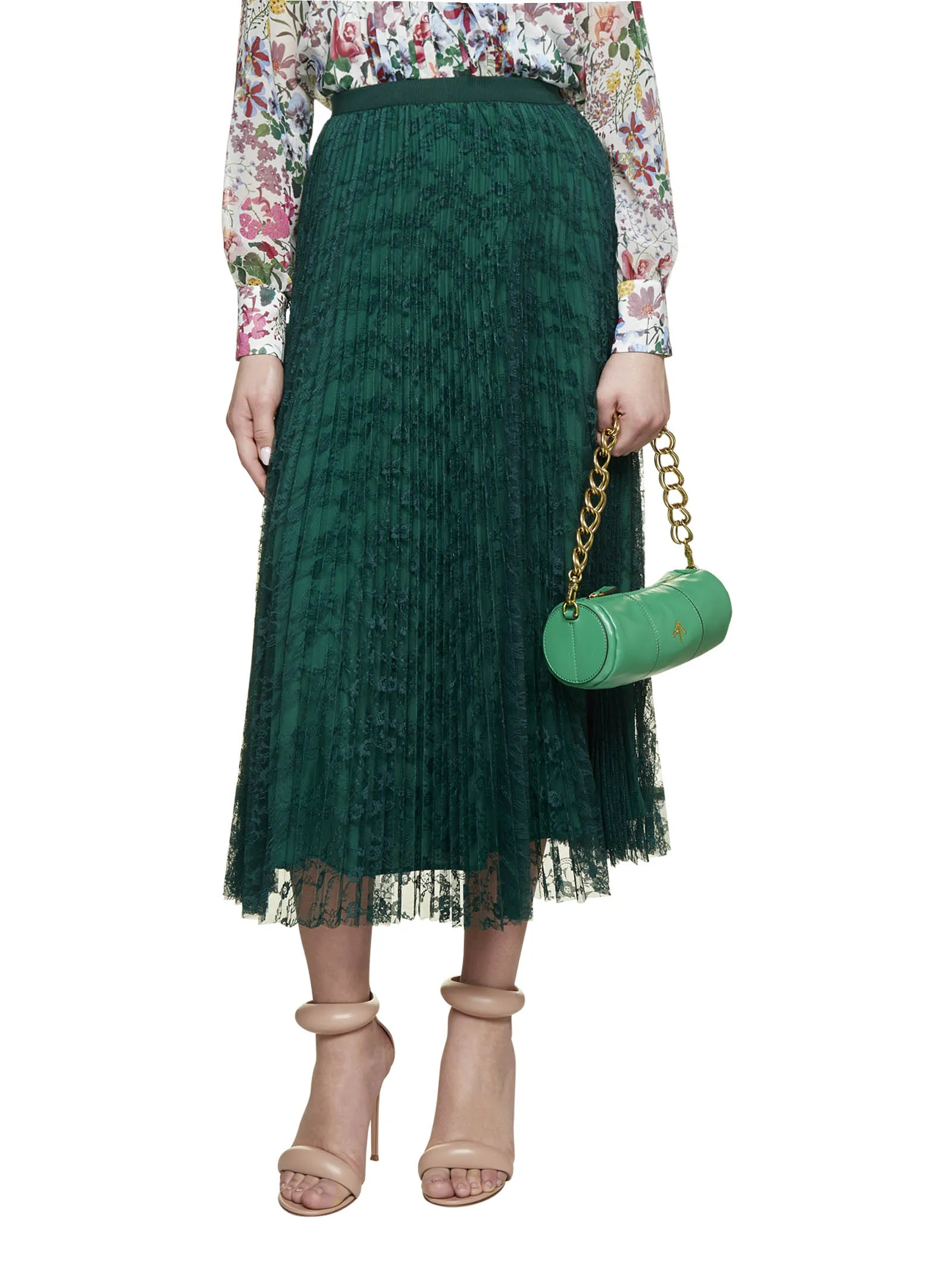 Max Mara Studio Lace Detailed Skirt