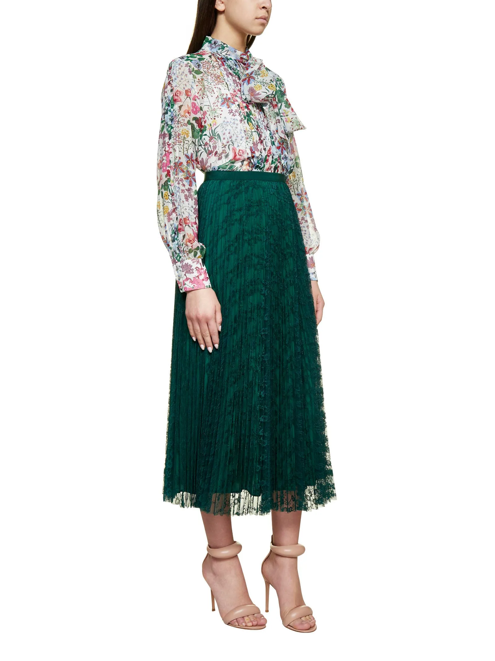 Max Mara Studio Lace Detailed Skirt