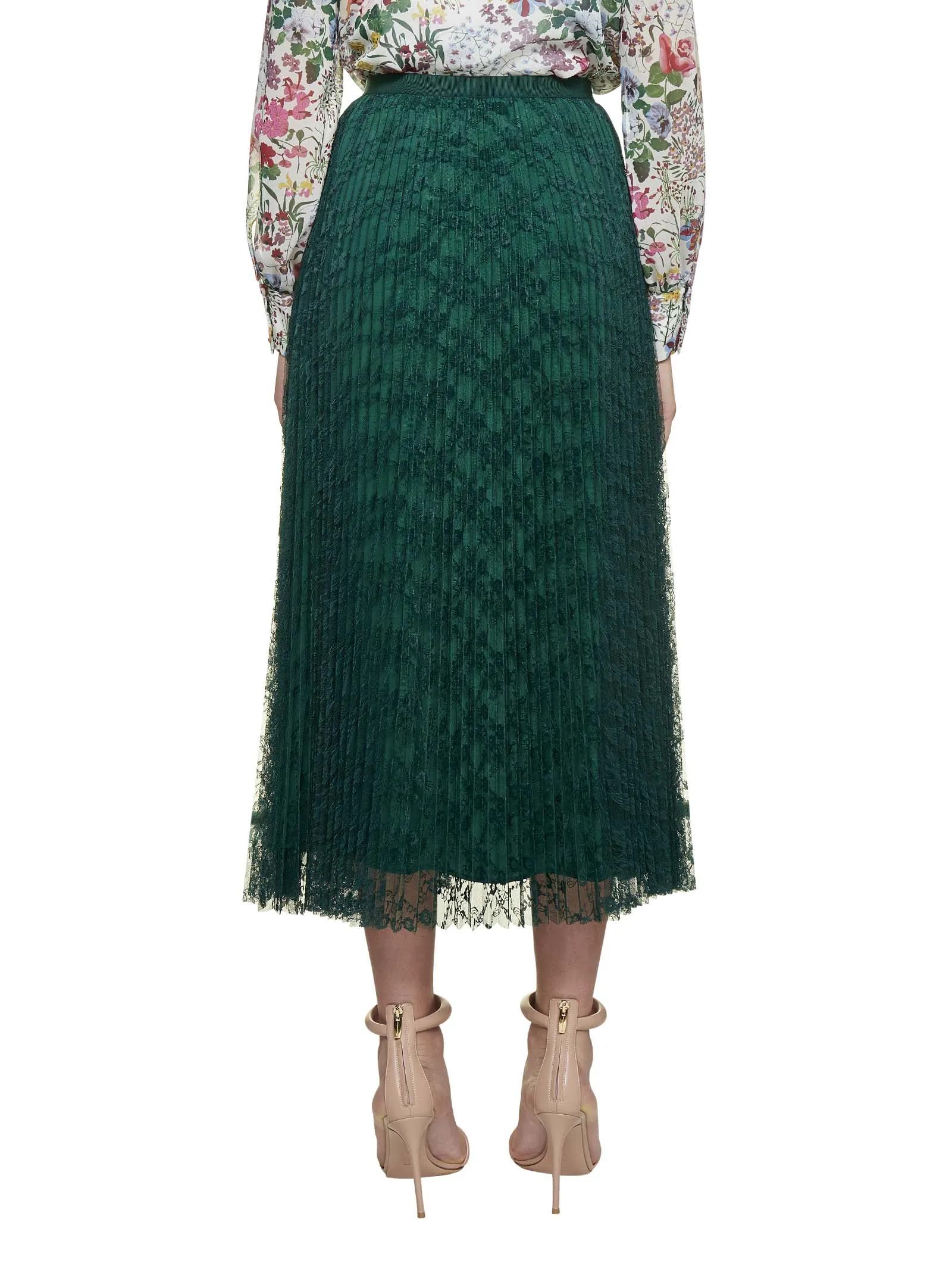 Max Mara Studio Lace Detailed Skirt