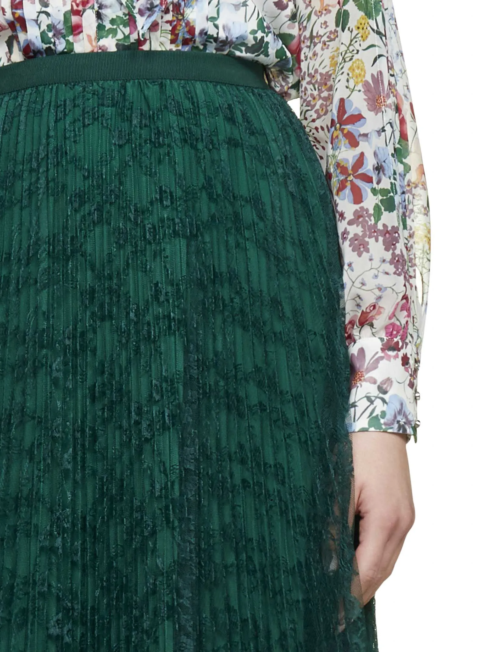 Max Mara Studio Lace Detailed Skirt