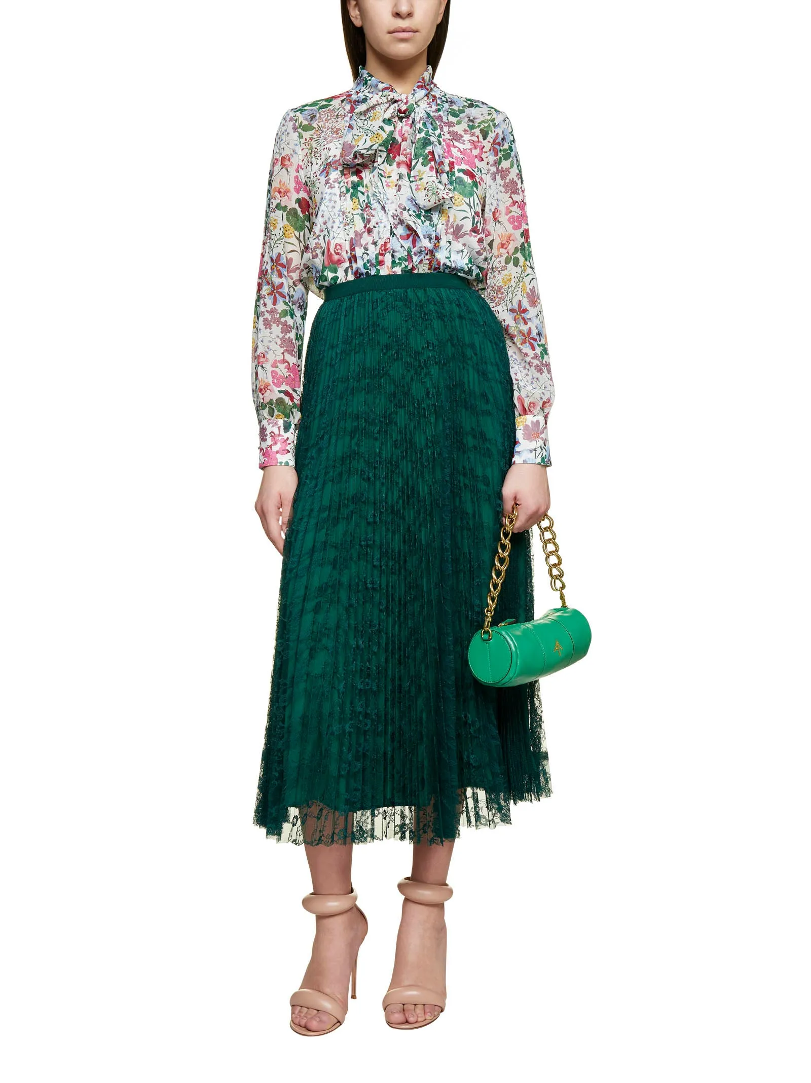 Max Mara Studio Lace Detailed Skirt