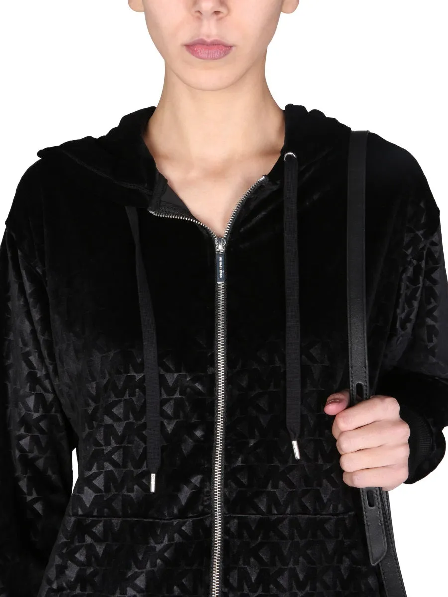 Michael Michael Kors Monogram Drawstring Hoodie
