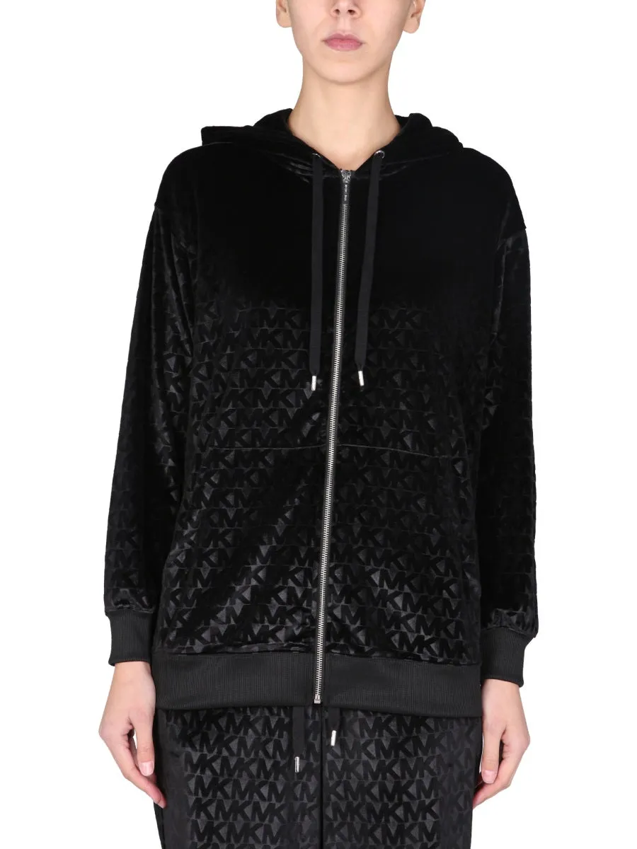 Michael Michael Kors Monogram Drawstring Hoodie