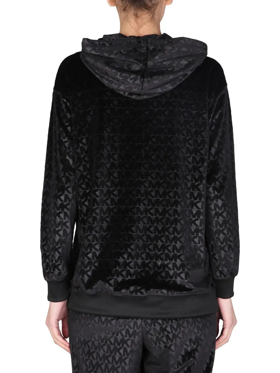 Michael Michael Kors Monogram Drawstring Hoodie