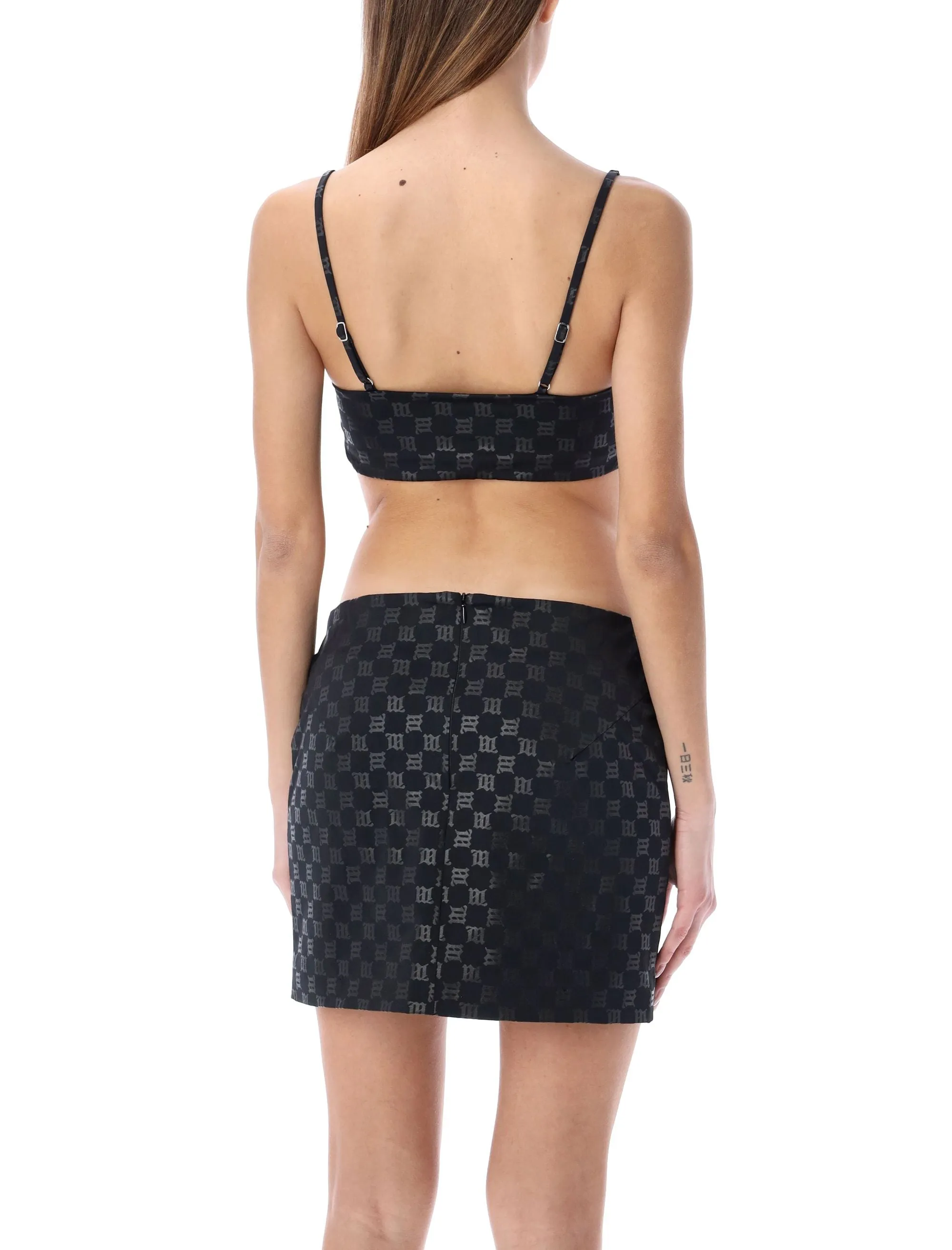 Misbhv Monogram Tyra Bralette Top