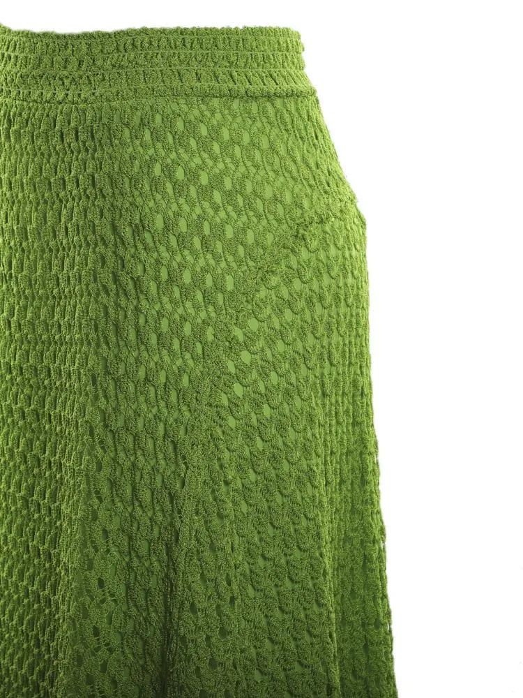 Missoni Flared Knitted Midi Skirt