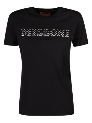 Missoni Logo-Embroidered Crewneck T-Shirt