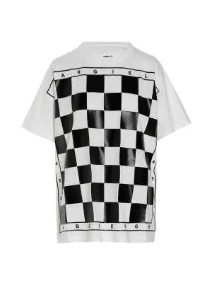 MM6 Maison Margiela Checked Crewneck T-Shirt