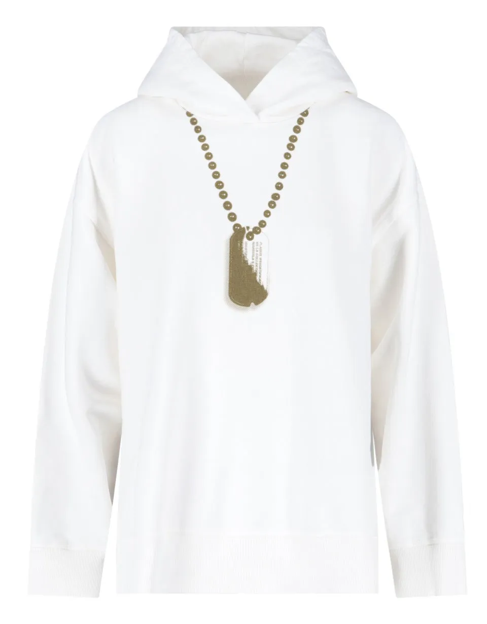 MM6 Maison Margiela Motif Detailed Hoodie