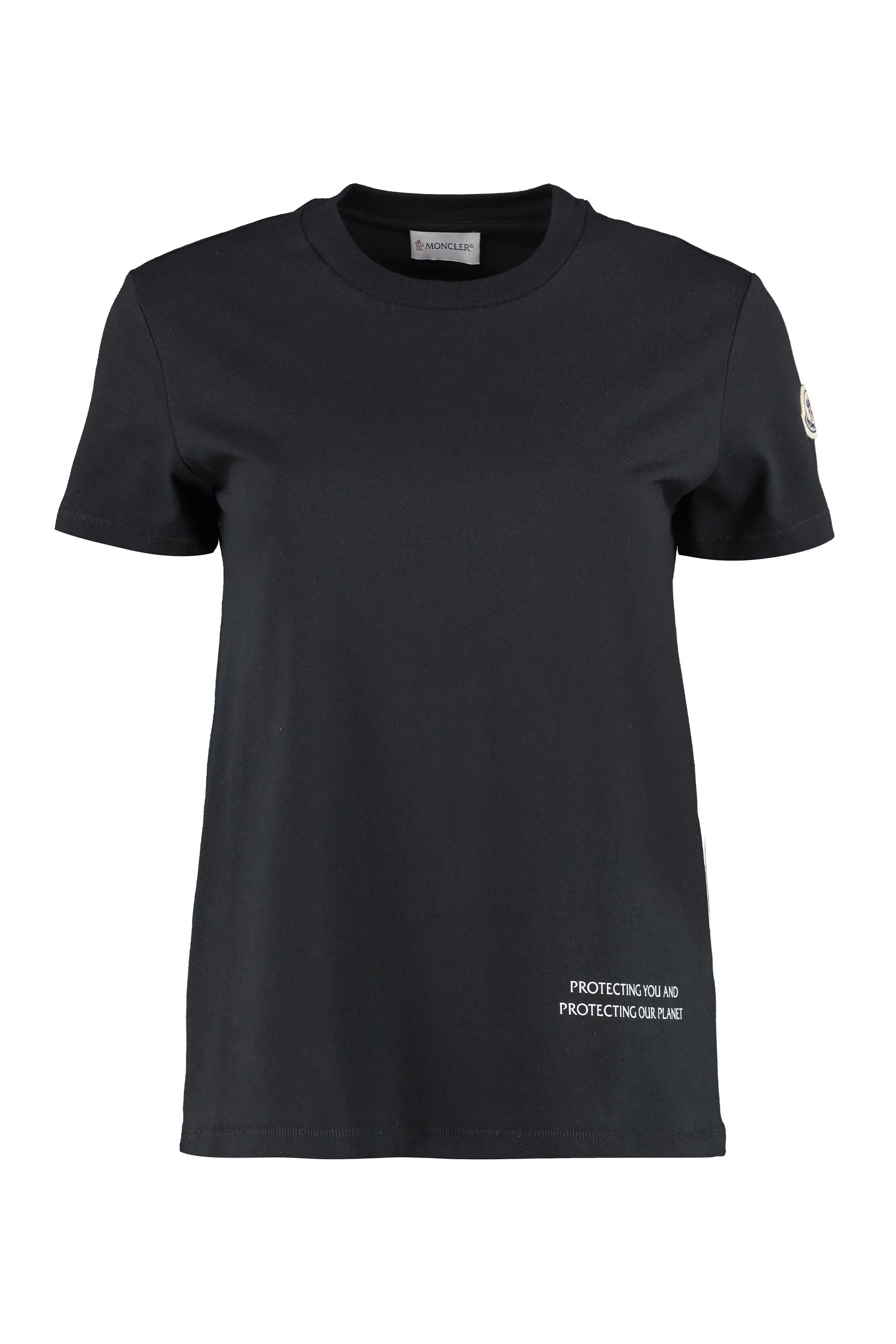 Moncler Logo Patch Crewneck T-Shirt