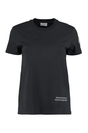 Moncler Logo Patch Crewneck T-Shirt