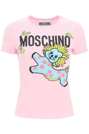 Moschino Animal Printed Crewneck T-Shirt