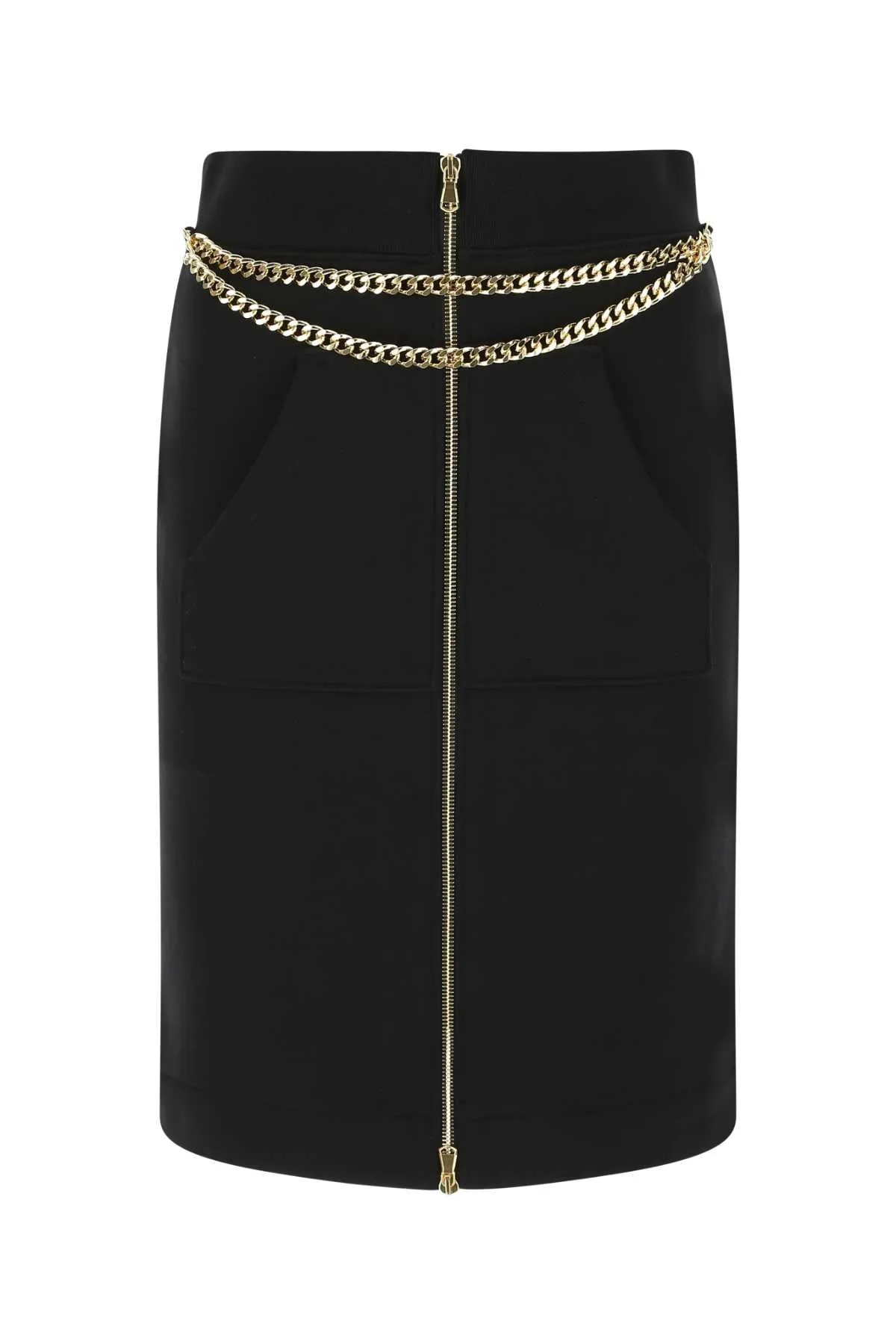 Moschino Chain Trim Knee-Length Skirt