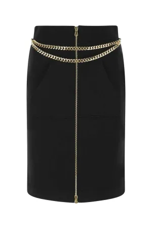 Moschino Chain Trim Knee-Length Skirt