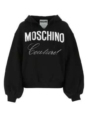 Moschino Couture Logo Embellished Oversized Hoodie