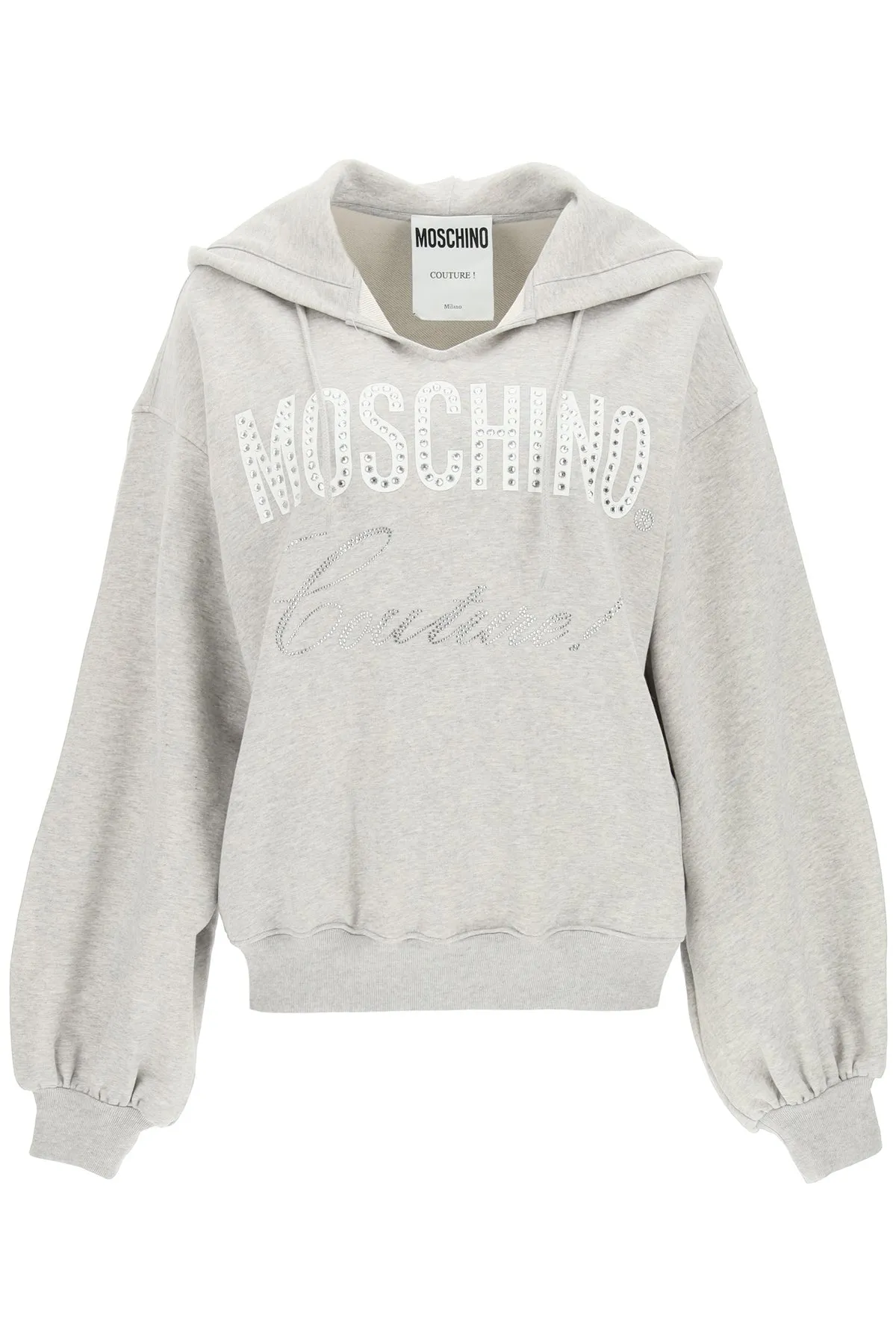 Moschino Couture Logo Embellished Oversized Hoodie