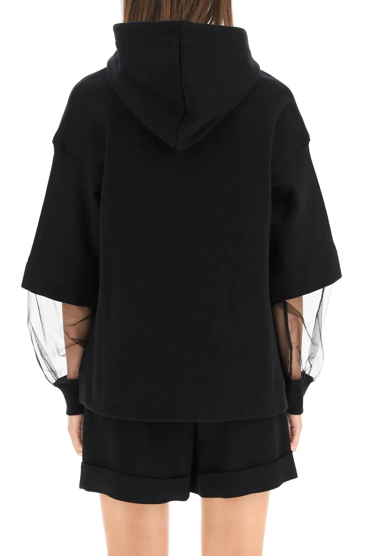 Moschino Couture Logo Print Drawstring Hoodie