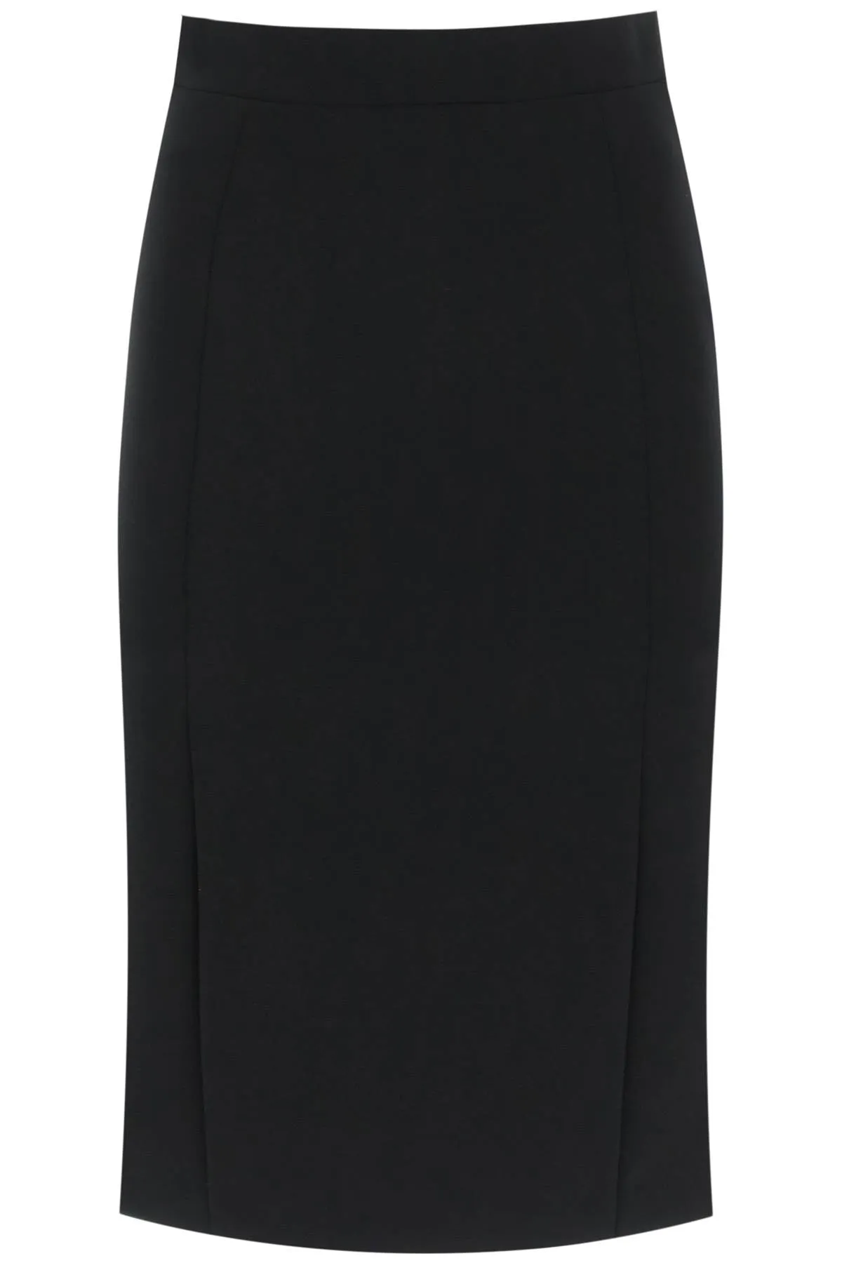 Moschino Crepe Pencil Midi Skirt