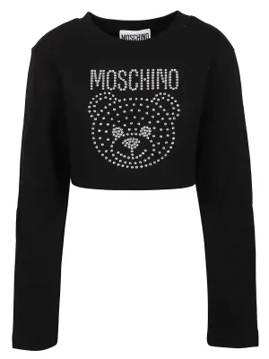 Moschino Embellished Cropped Top