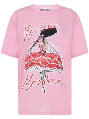 Moschino Graphic Printed Crewneck T-Shirt