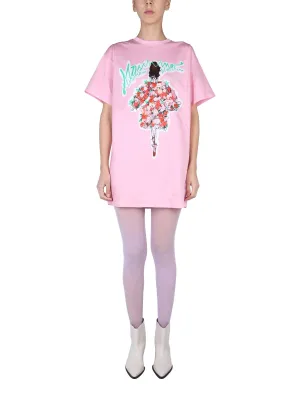 Moschino Graphic Printed T-Shirt Dress