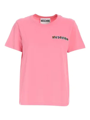 Moschino Logo Patch Crewneck T-Shirt