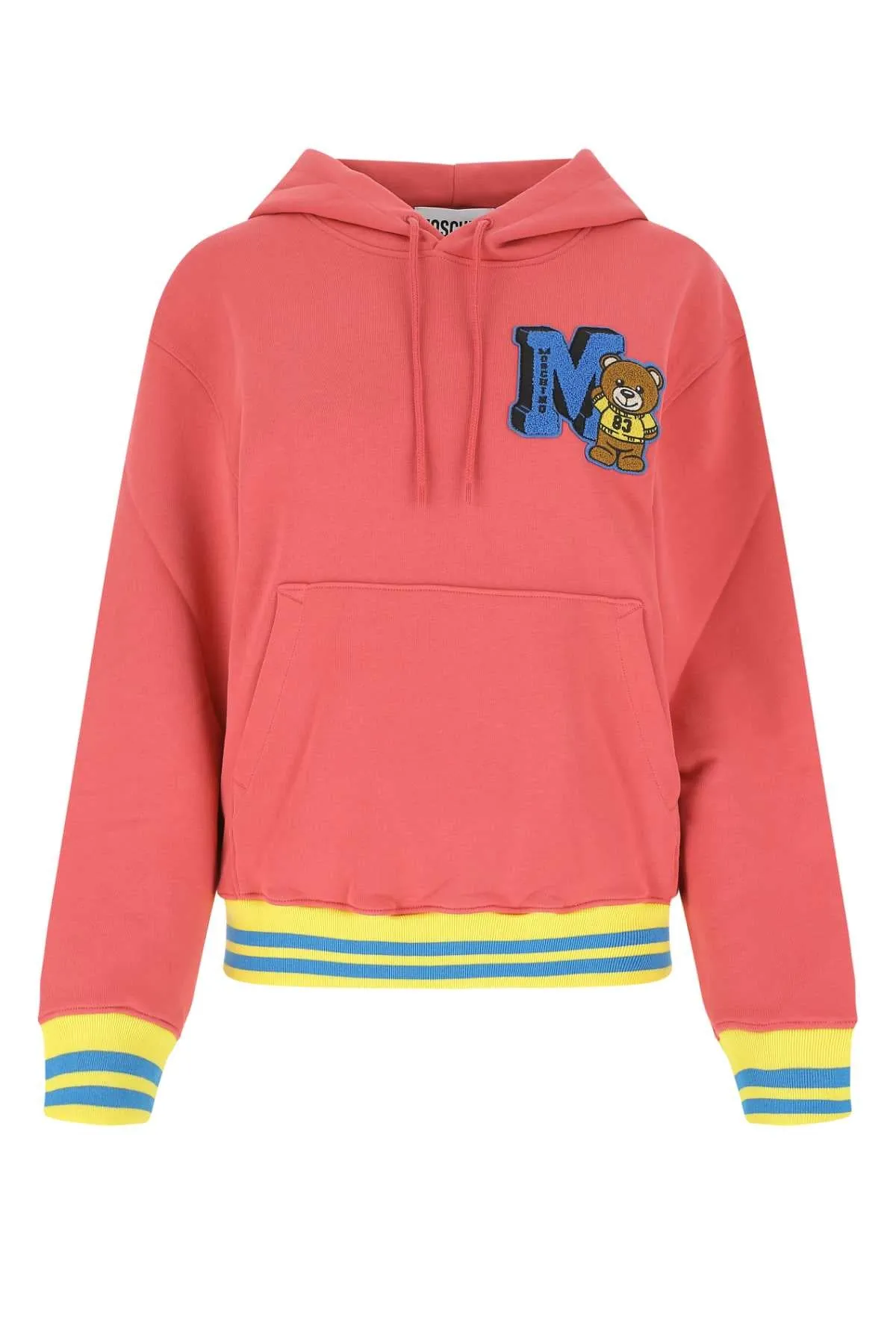 Moschino Logo Patch Drawstring Hoodie