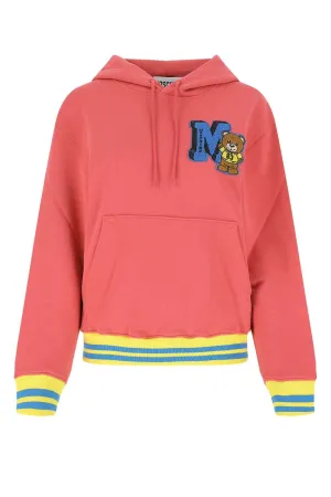 Moschino Logo Patch Drawstring Hoodie
