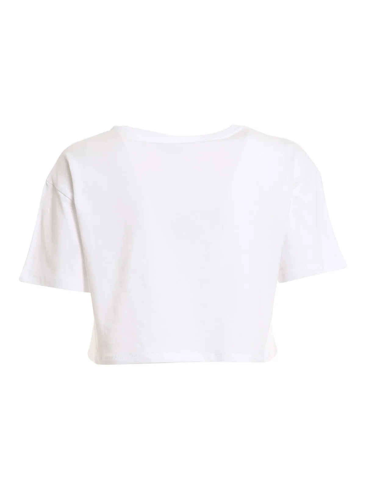 Moschino Logo Print Cropped T-Shirt