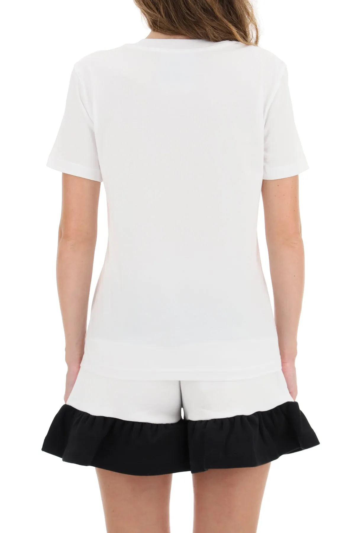 Moschino Logo Printed Crewneck T-Shirt