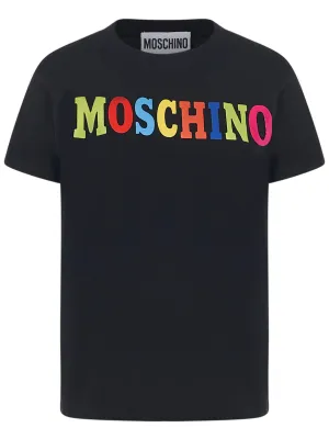 Moschino Logo Printed Crewneck T-Shirt