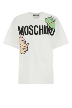 Moschino Logo Printed Crewneck T-Shirt