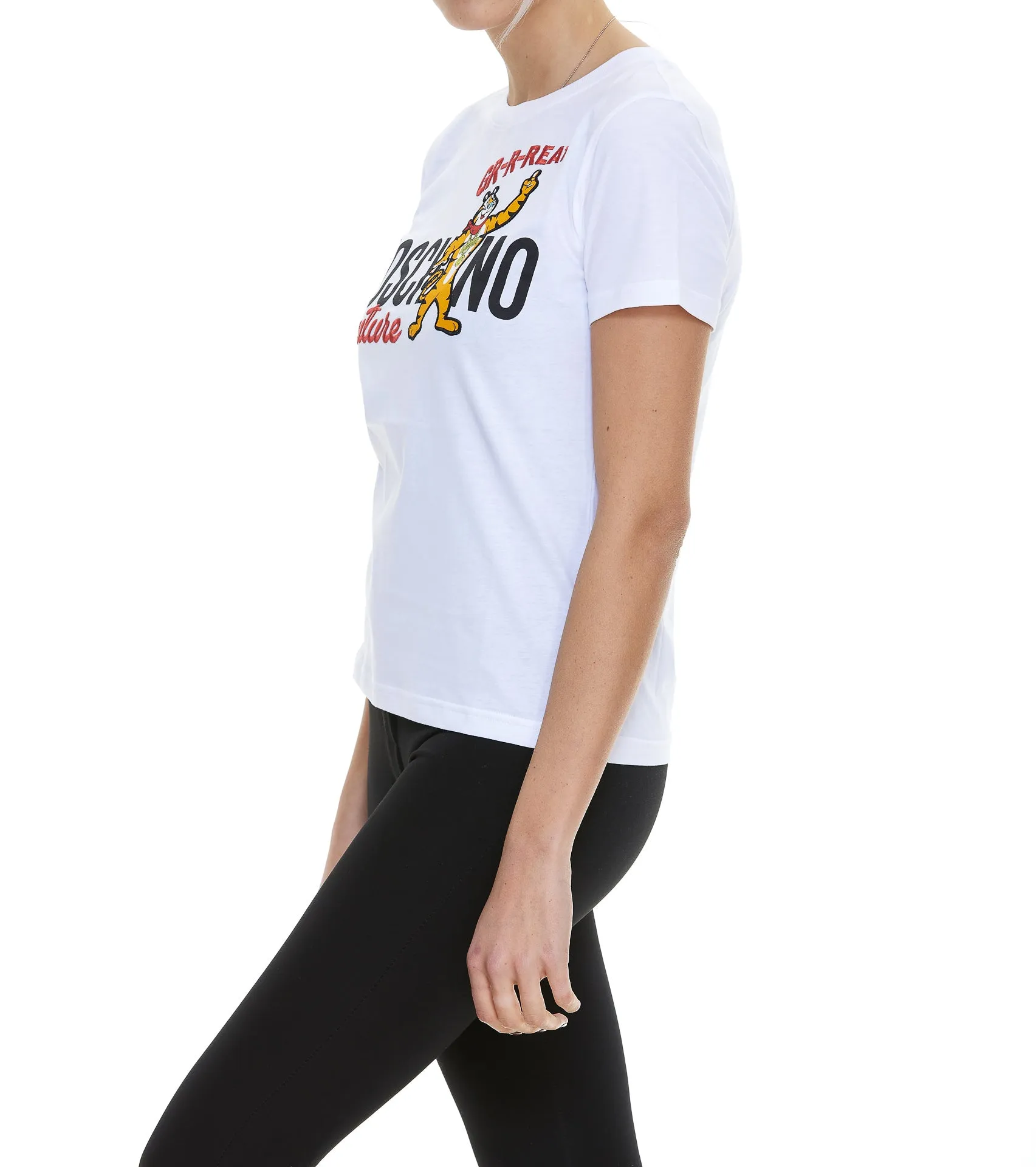 Moschino Logo Printed Crewneck T-Shirt
