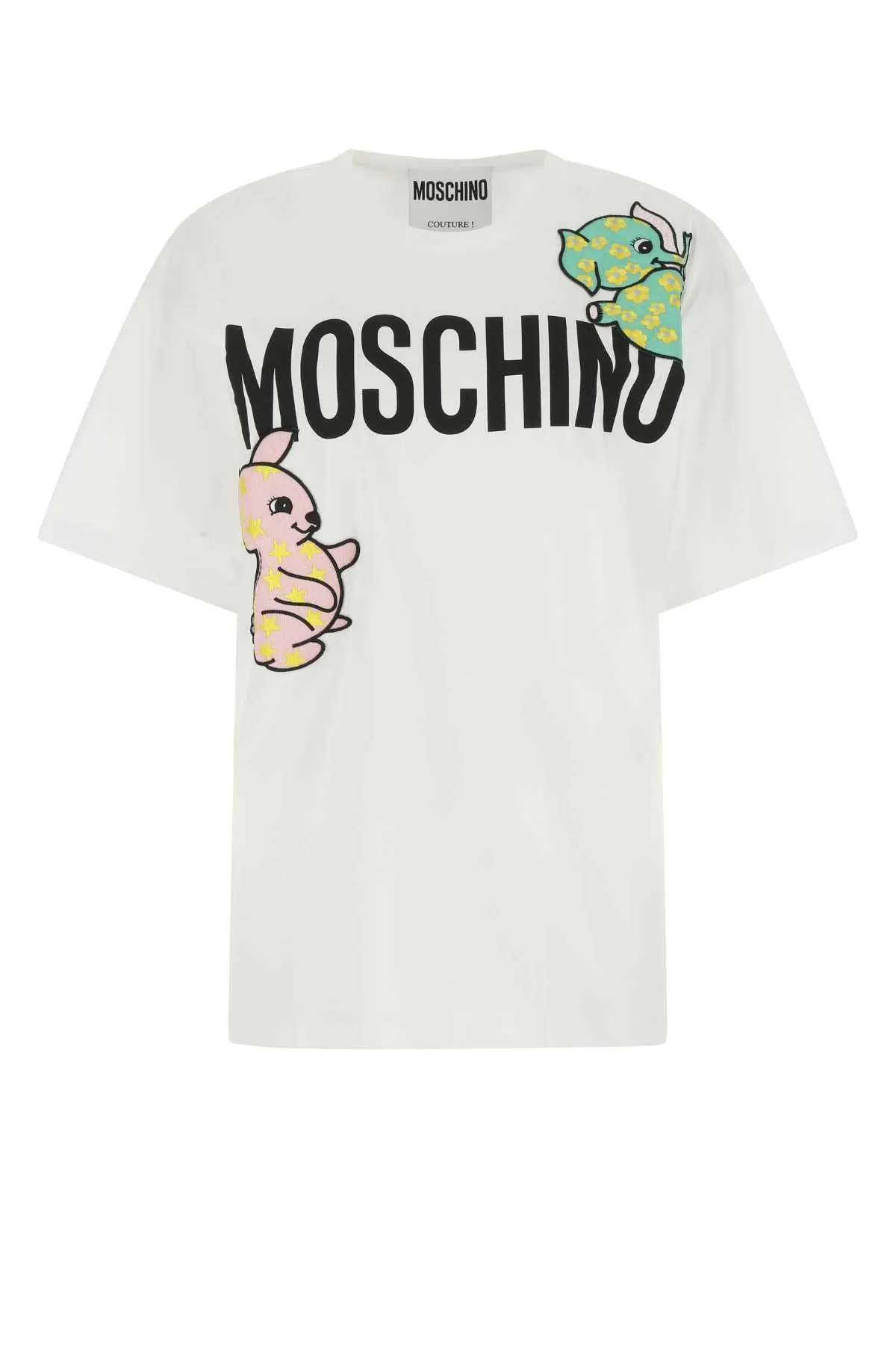 Moschino Logo Printed Crewneck T-Shirt