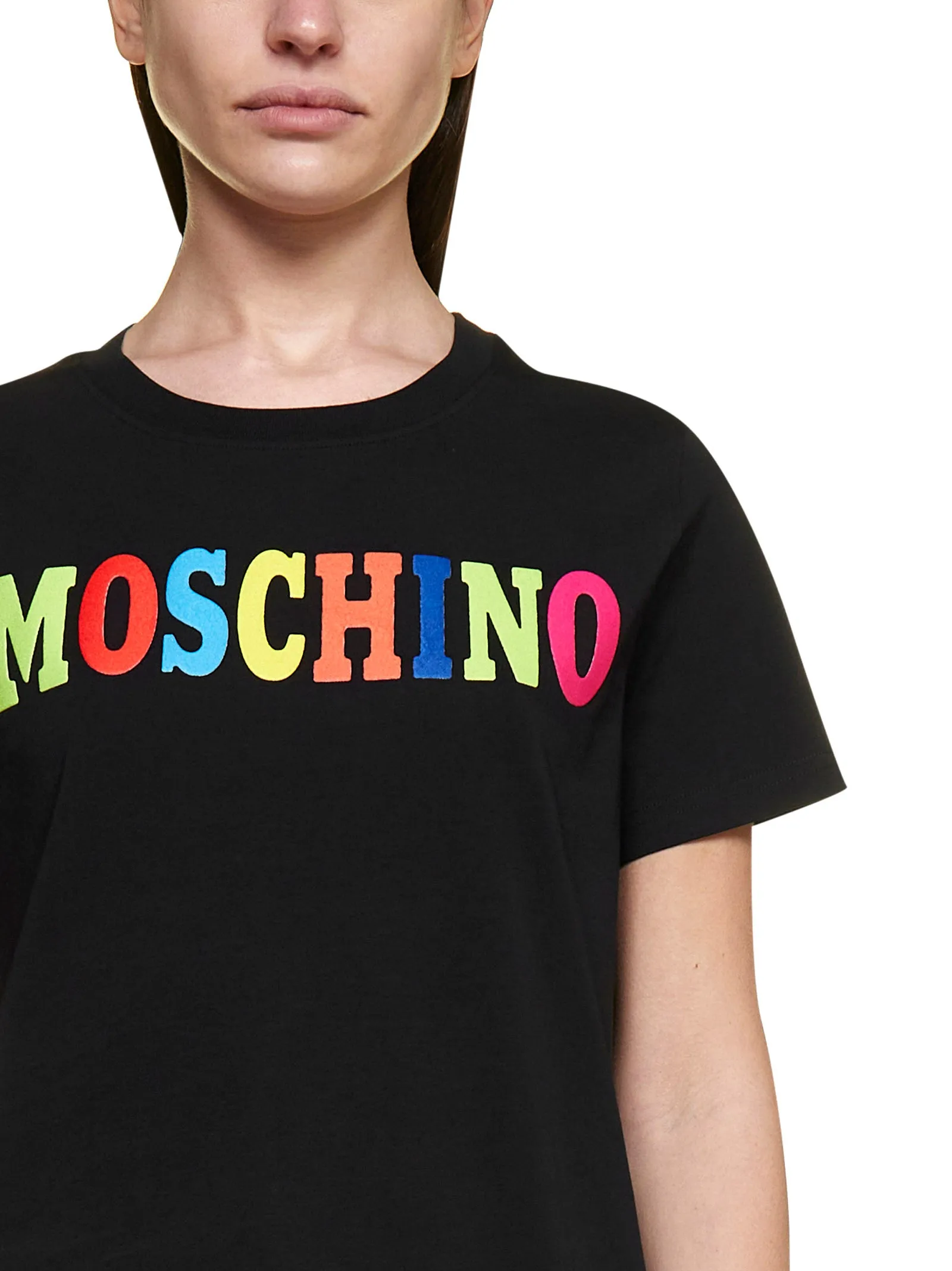 Moschino Logo Printed Crewneck T-Shirt