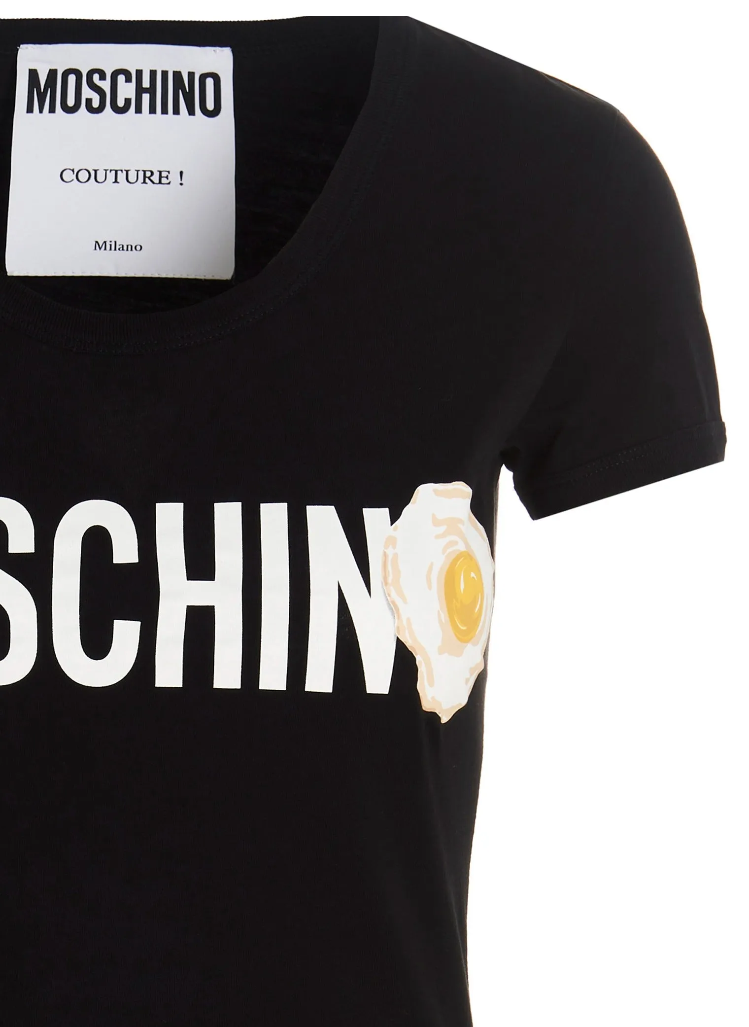 Moschino Logo Printed Crewneck T-Shirt