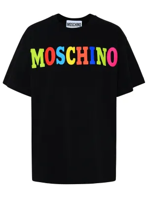 Moschino Logo Printed Crewneck T-Shirt