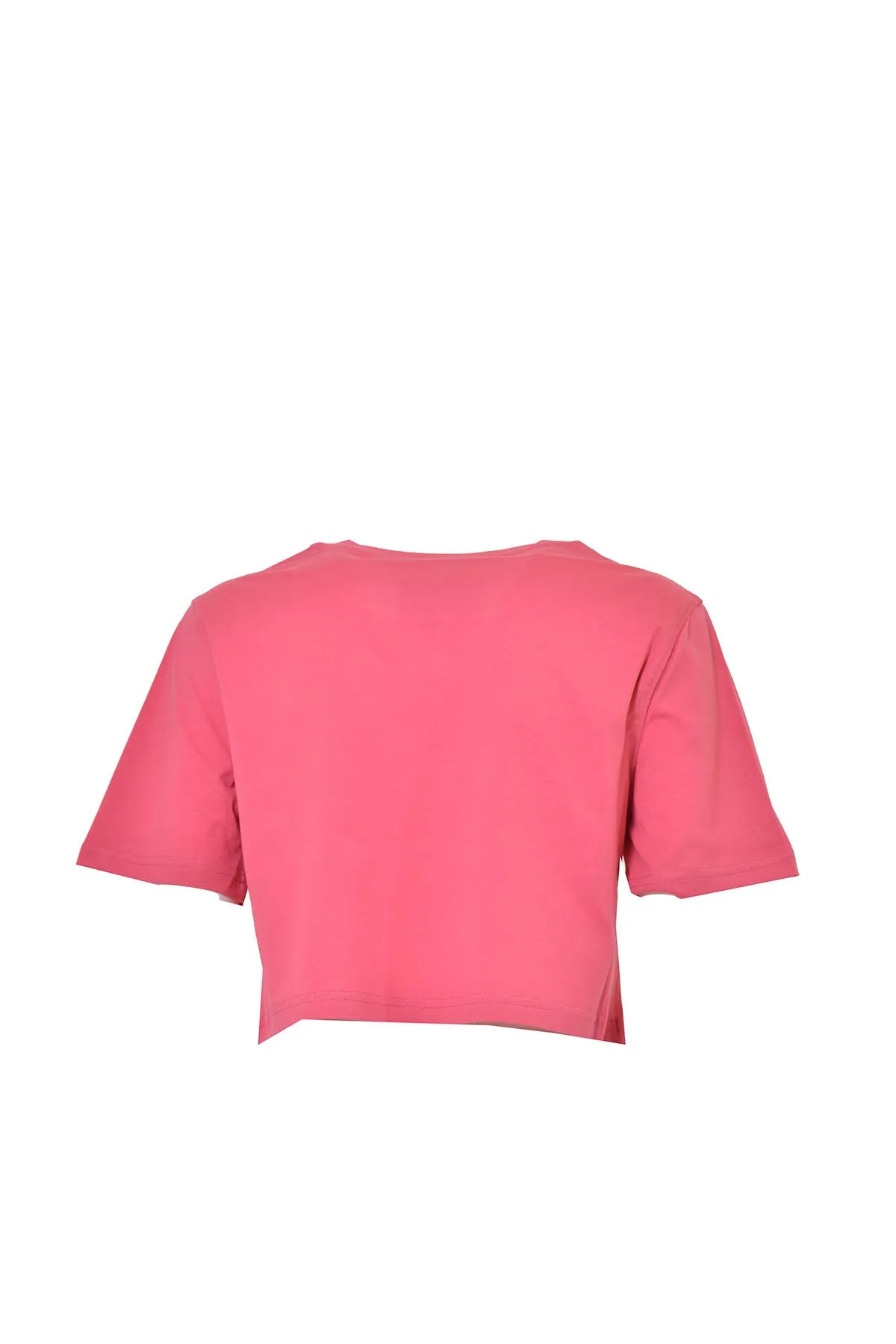 Moschino Logo Printed Crop T-Shirt