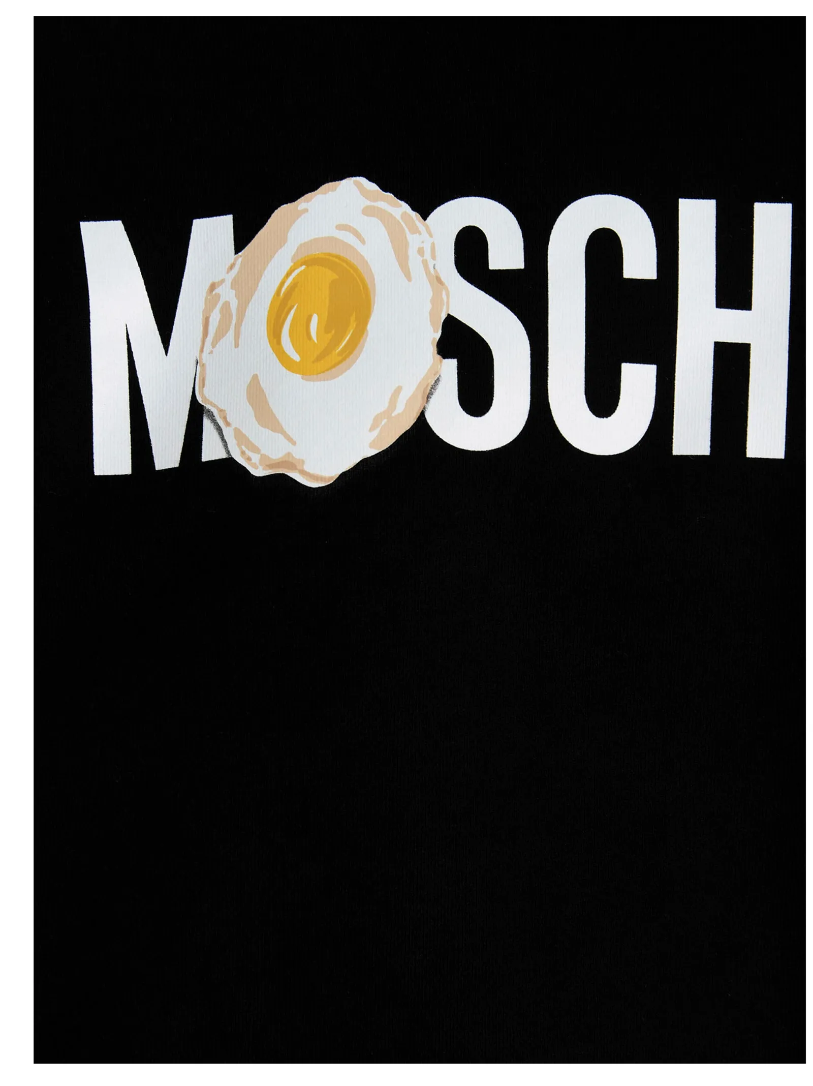 Moschino Logo Printed Cropped Hoodie