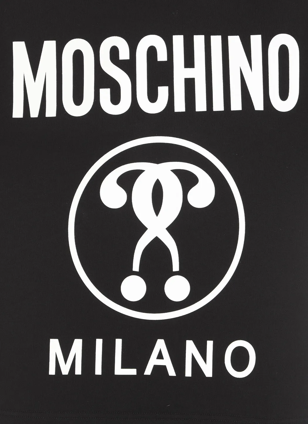 Moschino Logo Printed Drawstring Hoodie